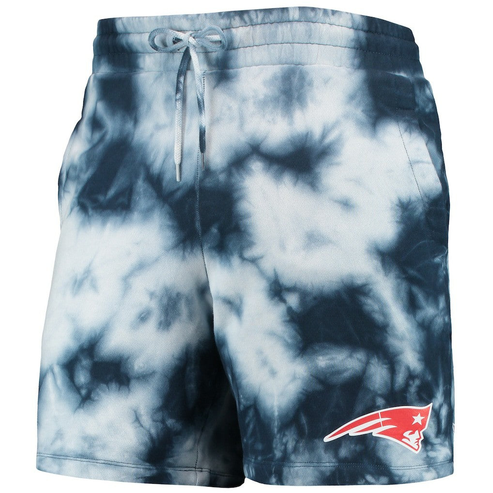 New England Patriots New Era Tie-Dye Shorts Navy - NFL