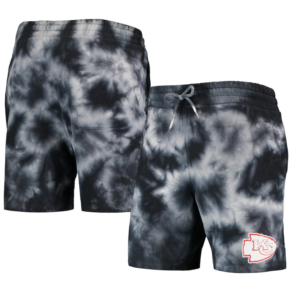 Kansas City Chiefs New Era Tie-Dye Shorts Black - NFL