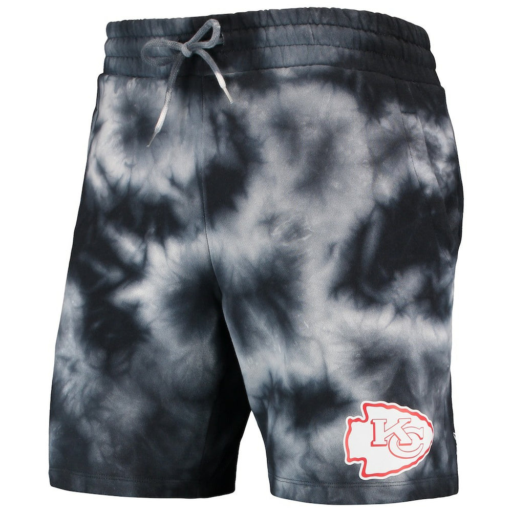 Kansas City Chiefs New Era Tie-Dye Shorts Black - NFL