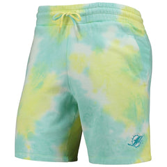 Miami Dolphins New Era Tie-Dye Shorts White - NFL
