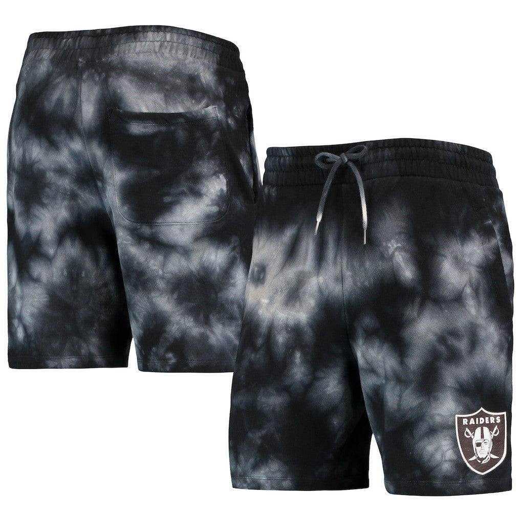 Las Vegas Raiders New Era Tie-Dye Shorts Black - NFL