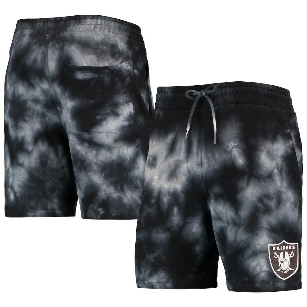 Las Vegas Raiders New Era Tie-Dye Shorts Black - NFL
