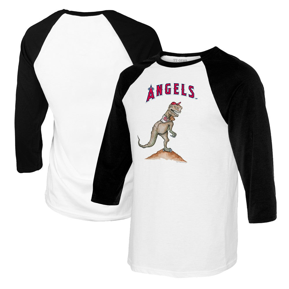 Los Angeles Angels Tiny Turnip Youth TT Rex Raglan 3/4 Sleeve T-Shirt discount