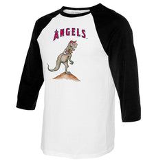 Los Angeles Angels Tiny Turnip Youth TT Rex Raglan 3/4 Sleeve T-Shirt discount