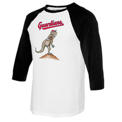 Cleveland Guardians Tiny Turnip Youth TT Rex Raglan 3/4 Sleeve T-Shirt for sale