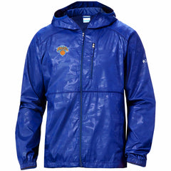 Columbia - New York Knicks Camo Flash Forward Full-Zip Windbreaker Jacket - Blue