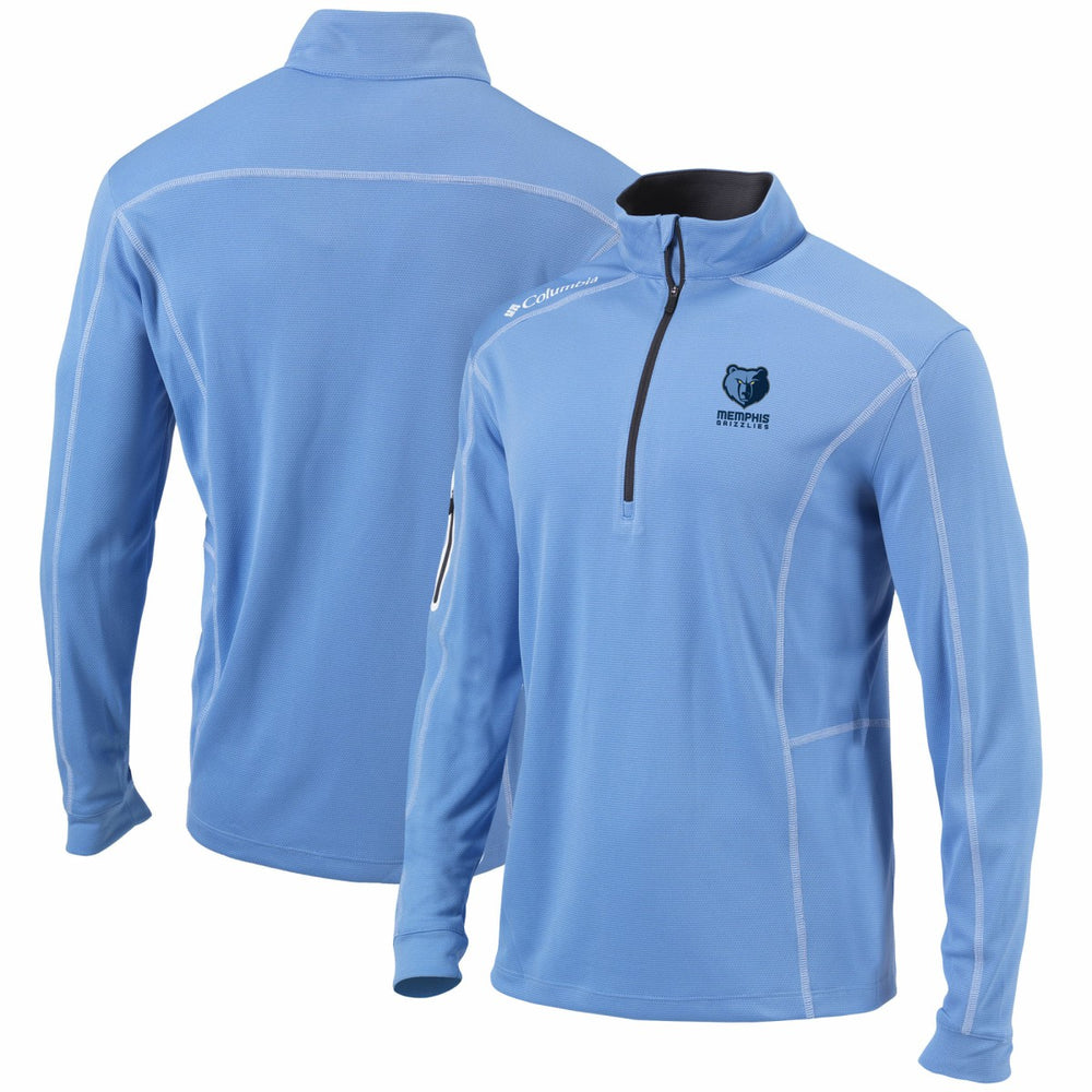 Columbia - Memphis Grizzlies Shotgun Omni-Wick Quarter-Zip Pullover Jacket - Light Blue