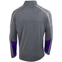 Columbia - Charlotte Hornets Omni-Wick Shotgun 2.0 Quarter-Zip Pullover Top - Heathered Gray/Purple