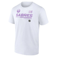 Buffalo Sabres - NHL Hockey Fights Cancer T-Shirt White