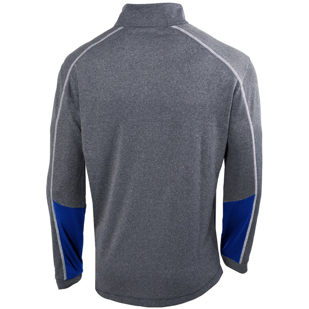 Columbia - Detroit Pistons Omni-Wick Shotgun 2.0 Quarter-Zip Pullover Top - Heathered Gray/Blue