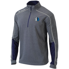 Columbia - Dallas Mavericks Omni-Wick Shotgun 2.0 Quarter-Zip Pullover Top - Heathered Gray/Navy