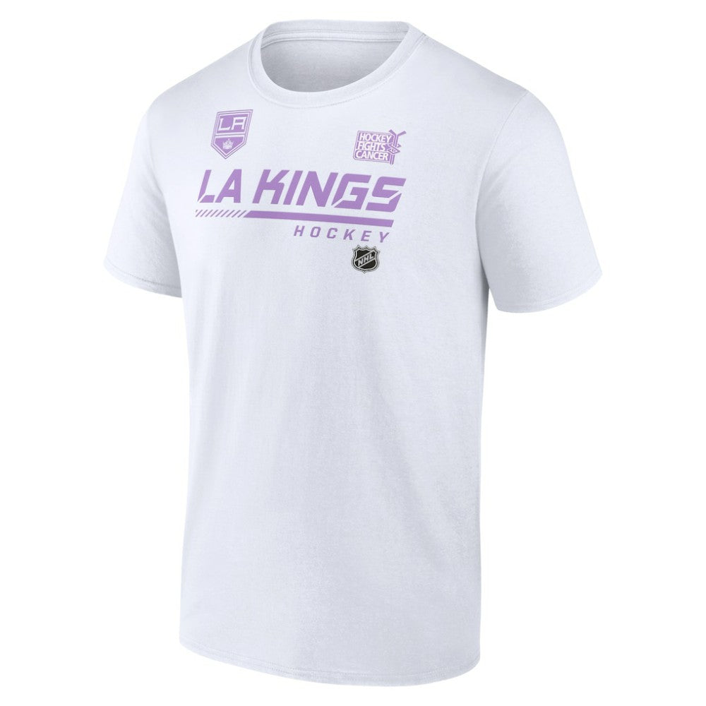Los Angeles Kings - NHL Hockey Fights Cancer T-Shirt White