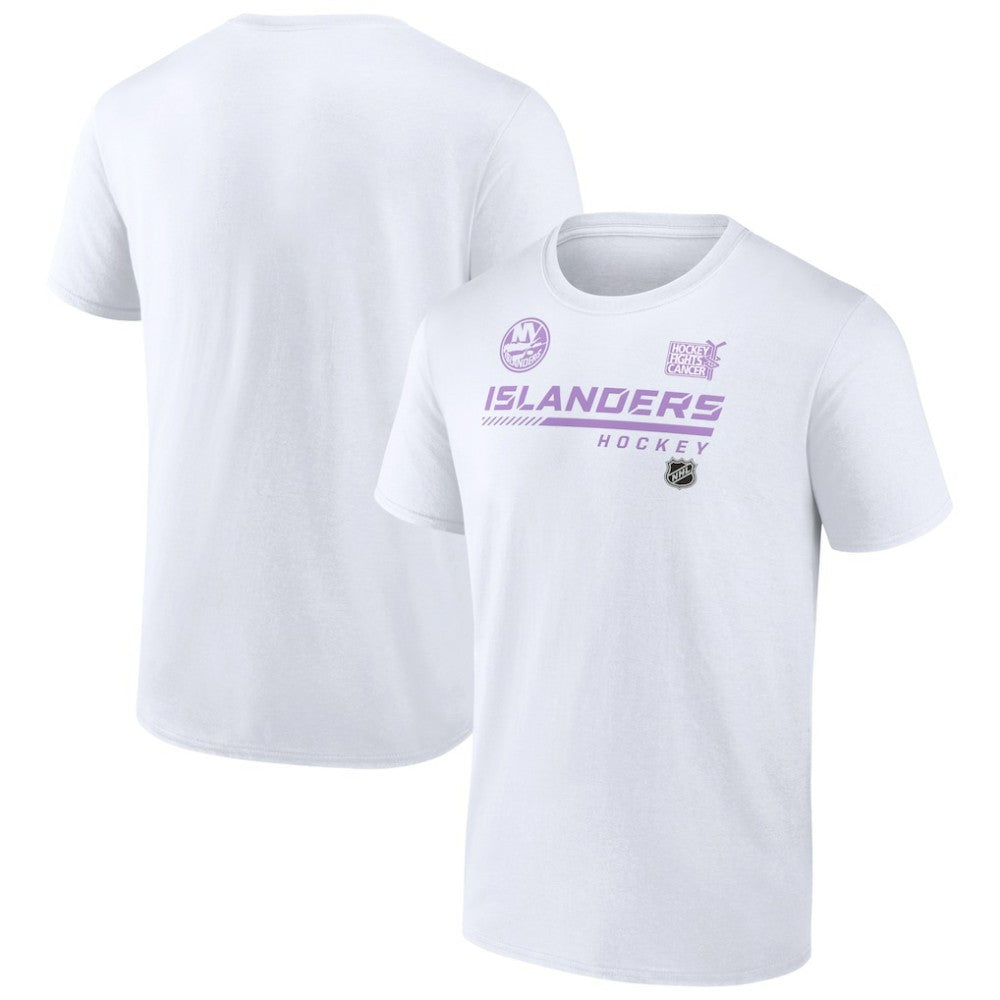 New York Islanders - NHL Hockey Fights Cancer T-Shirt White