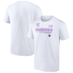 New York Rangers NHL Hockey Fights Cancer T-Shirt White