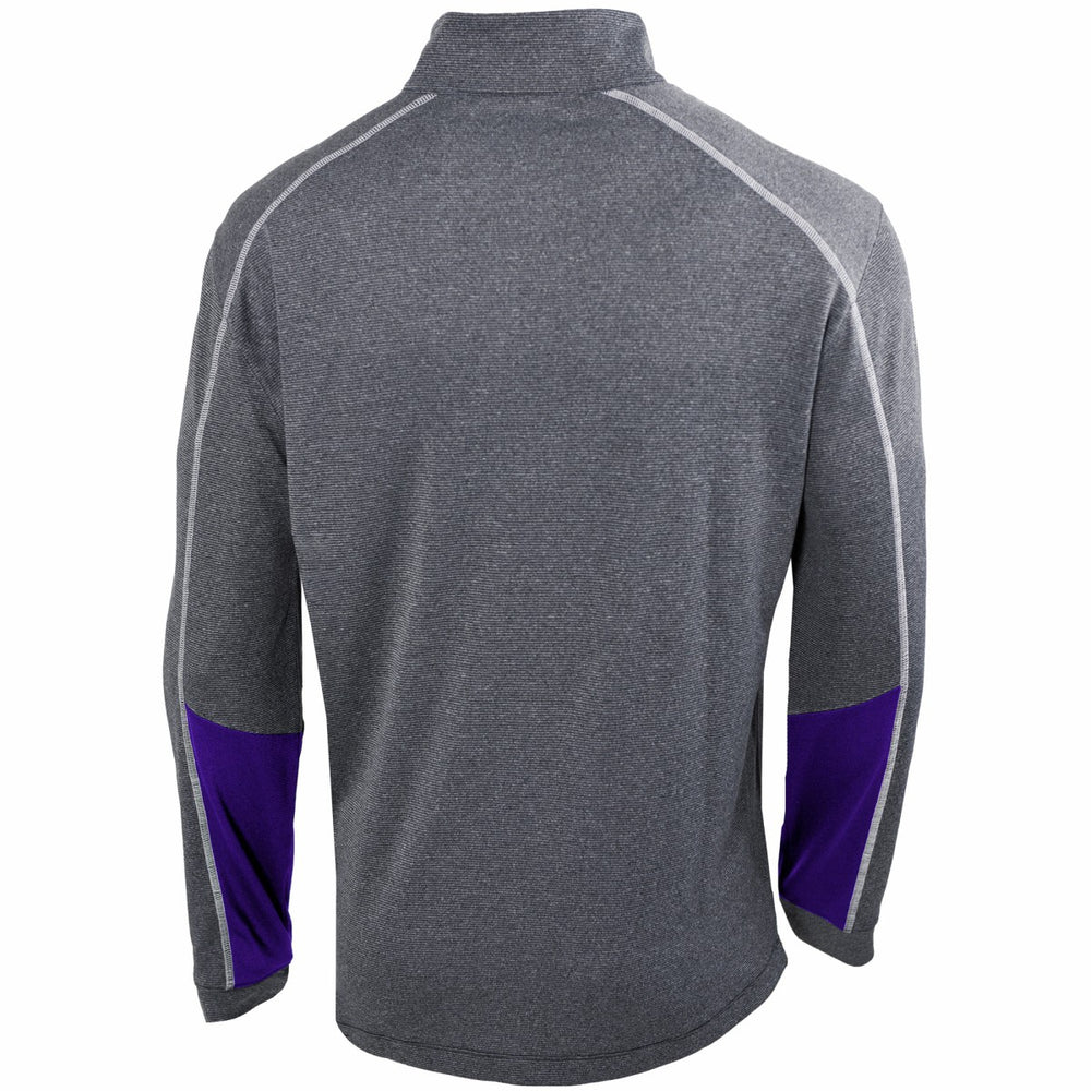 Columbia - Phoenix Suns Omni-Wick Shotgun 2.0 Quarter-Zip Pullover Top - Heathered Gray/Purple