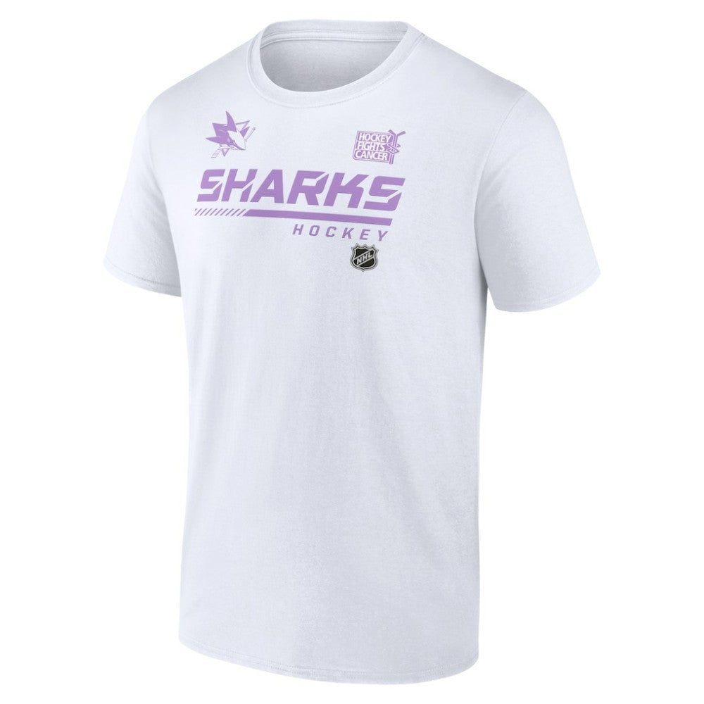 San Jose Sharks - NHL Hockey Fights Cancer T-Shirt White