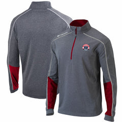 Columbia - Washington Wizards Omni-Wick Shotgun 2.0 Quarter-Zip Pullover Top - Heathered Gray/Red