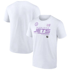 Winnipeg Jets - NHL Hockey Fights Cancer T-Shirt White