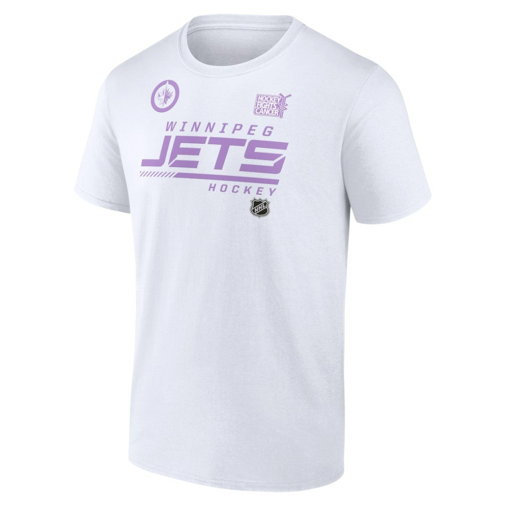 Winnipeg Jets - NHL Hockey Fights Cancer T-Shirt White