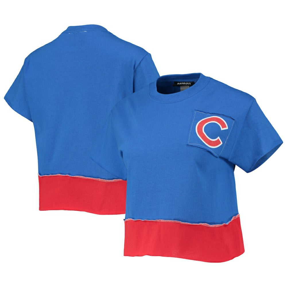 Chicago Cubs Refried Apparel Women's Cropped T-Shirt for sale