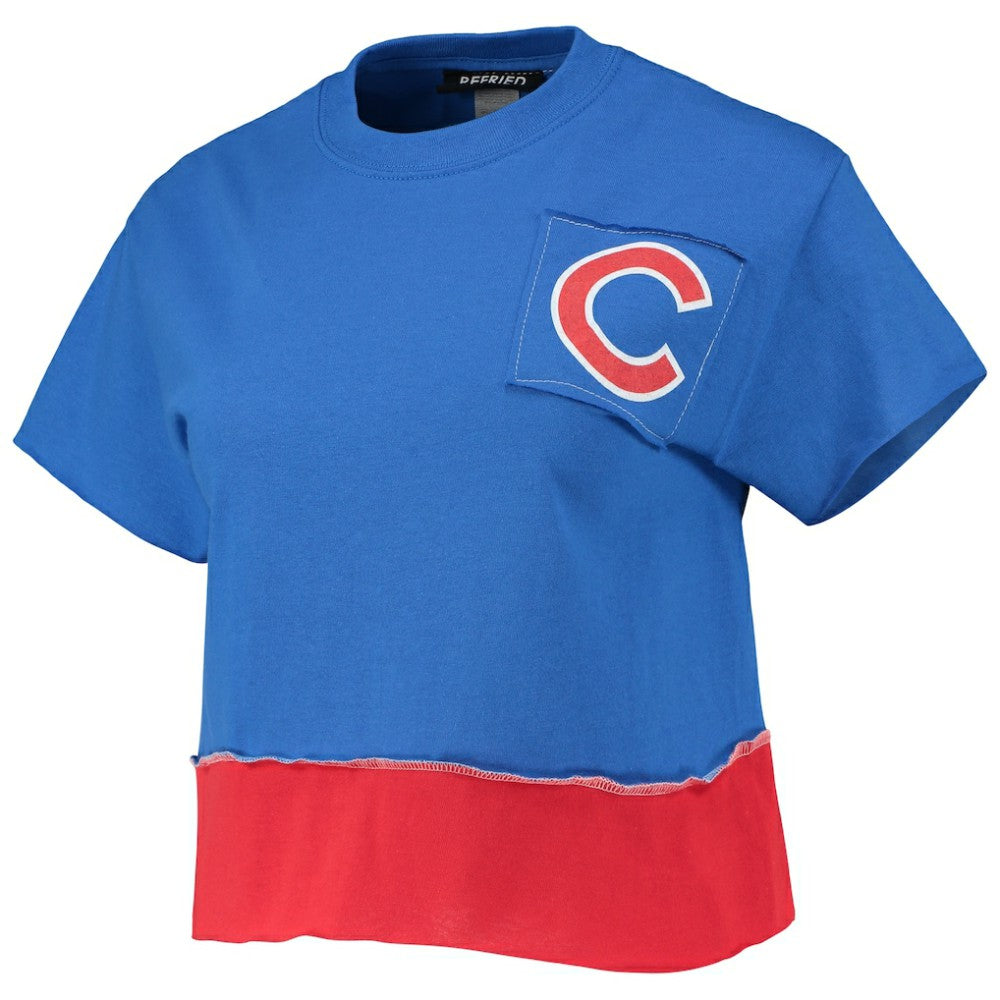 Chicago Cubs Refried Apparel Women's Cropped T-Shirt for sale