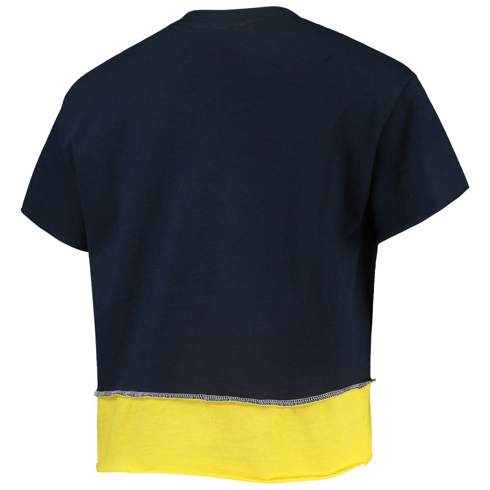 Milwaukee Brewers Refried Apparel Women's Cropped T-Shirt Sale