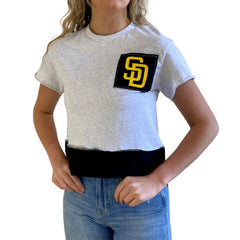 San Diego Padres Refried Apparel Women's Cropped T-Shirt Online
