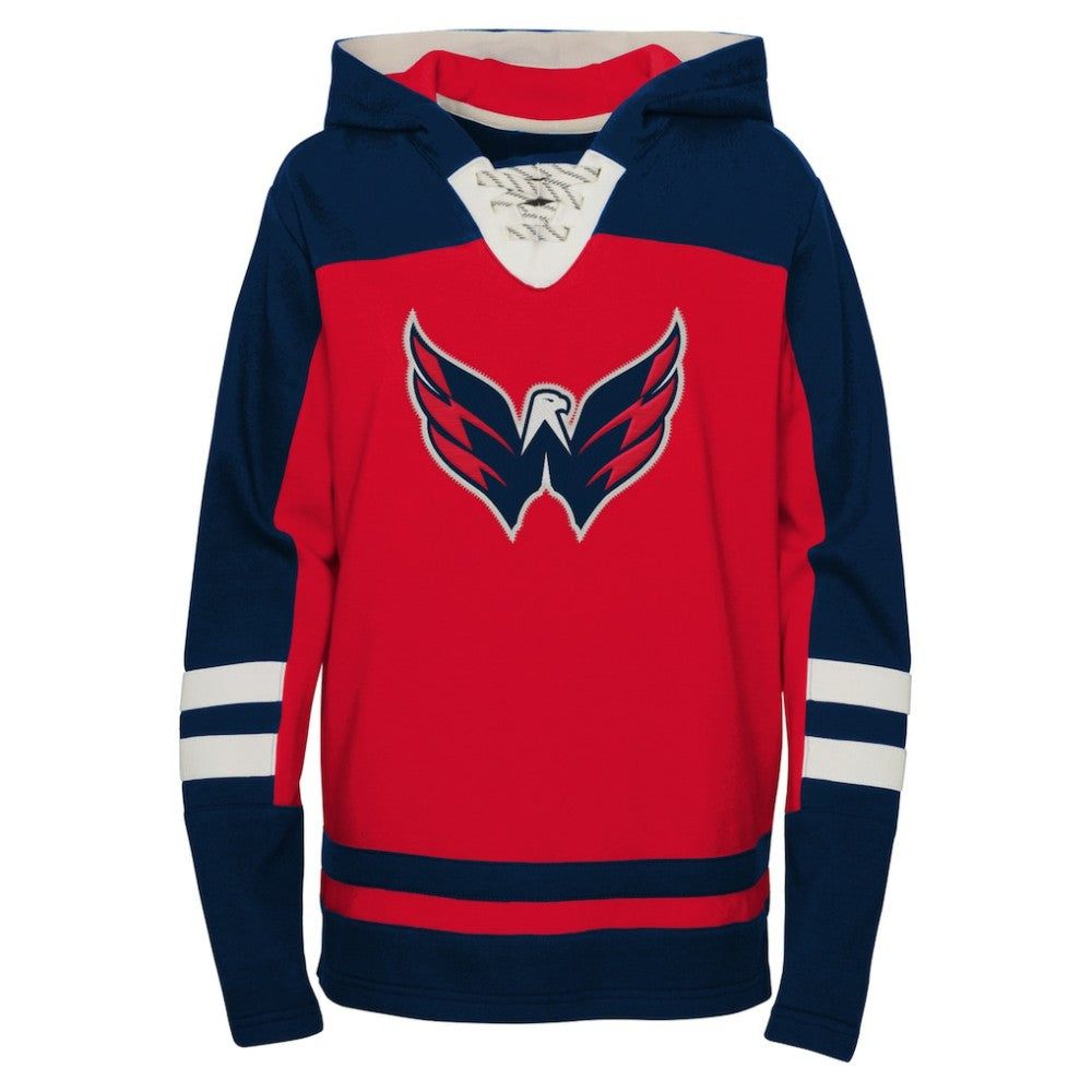 Washington Capitals Youth Ageless Revisited Home Lace-Up Pullover Hoodie Red