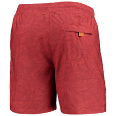 Atlanta Falcons Naples Layered Leaves Swim Trunks Red - Tommy Bahama