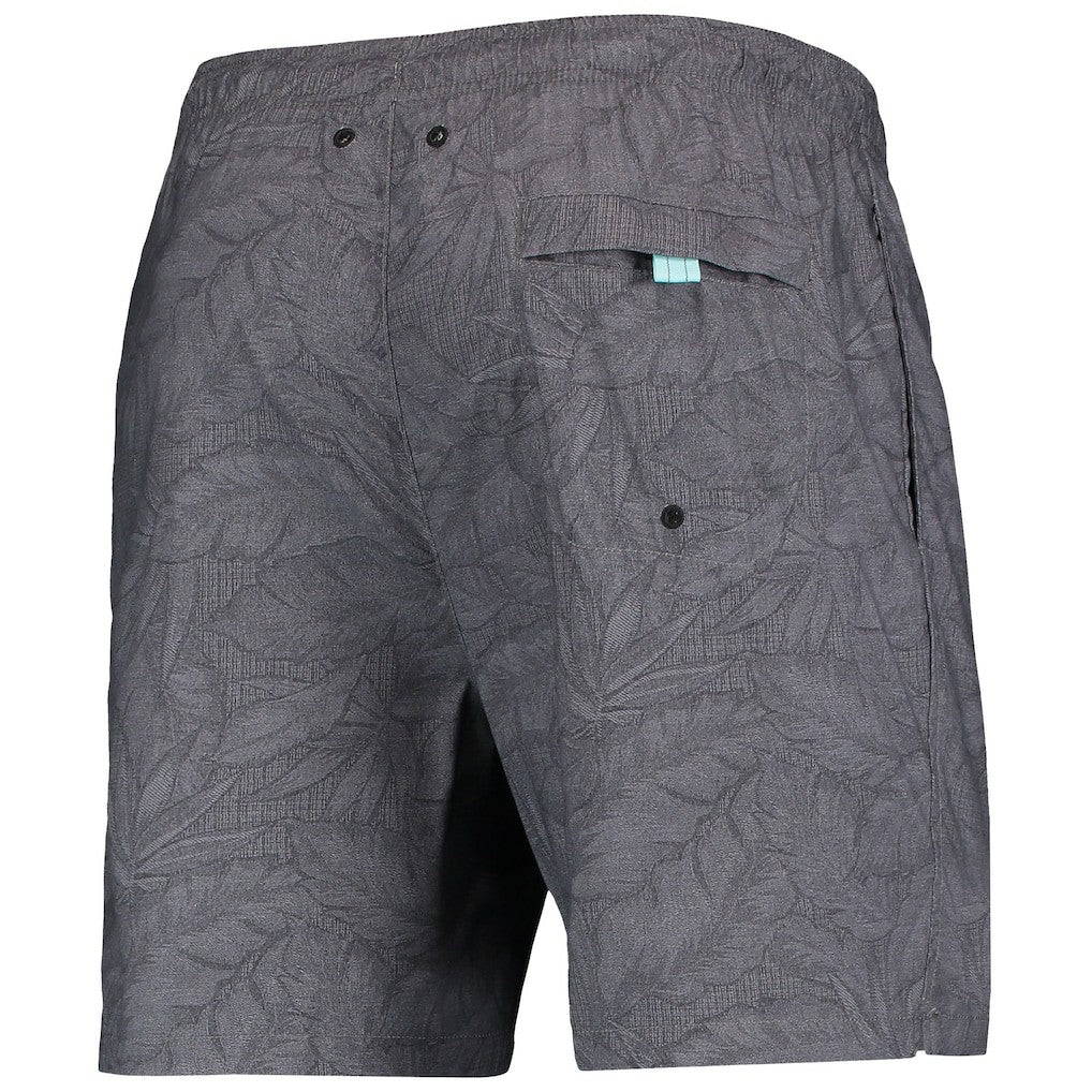 Las Vegas Raiders Naples Layered Leaves Swim Trunks Black - Tommy Bahama