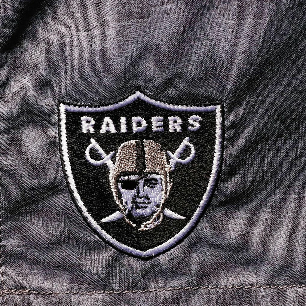 Las Vegas Raiders Naples Layered Leaves Swim Trunks Black - Tommy Bahama
