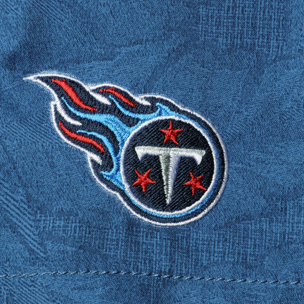 Tennessee Titans Naples Layered Leaves Swim Trunks Navy - Tommy Bahama