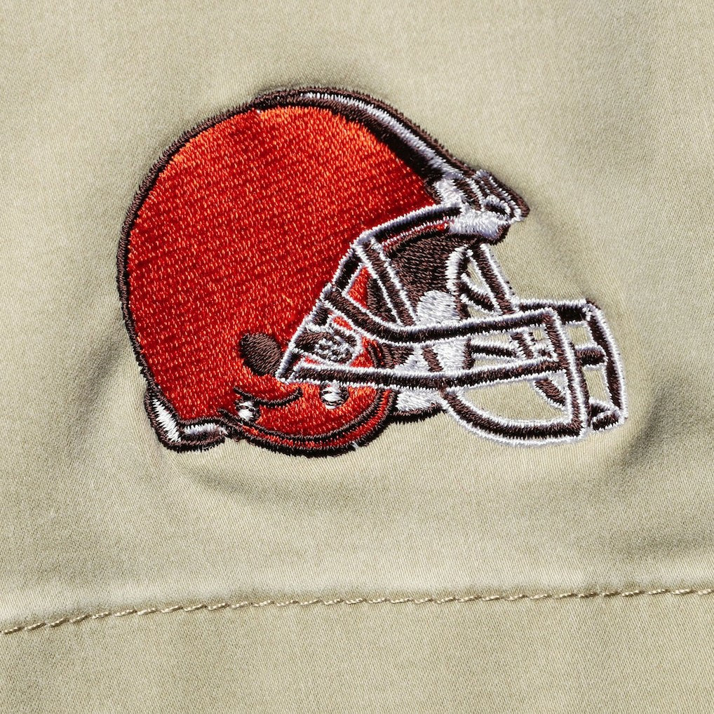 Cleveland Browns Boracay Tri-Blend Shorts Khaki - Tommy Bahama
