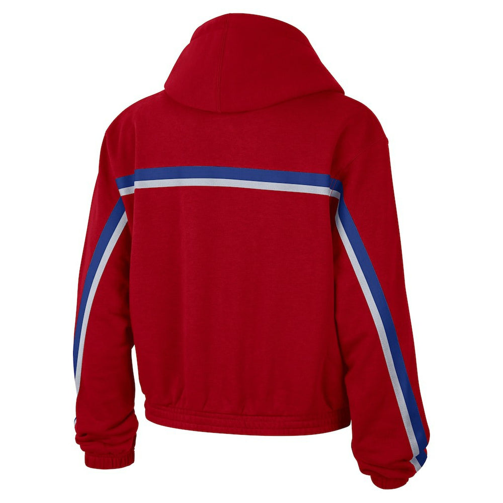 NBA - Philadelphia 76ers Jordan Brand Women's Courtside Statement Edition Pullover Hoodie - Red