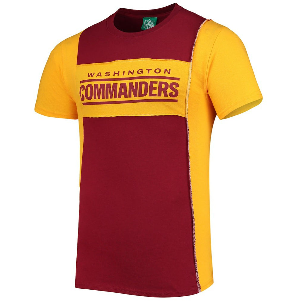 Washington Commanders Refried Apparel Split Side T-Shirt Burgundy - NFL