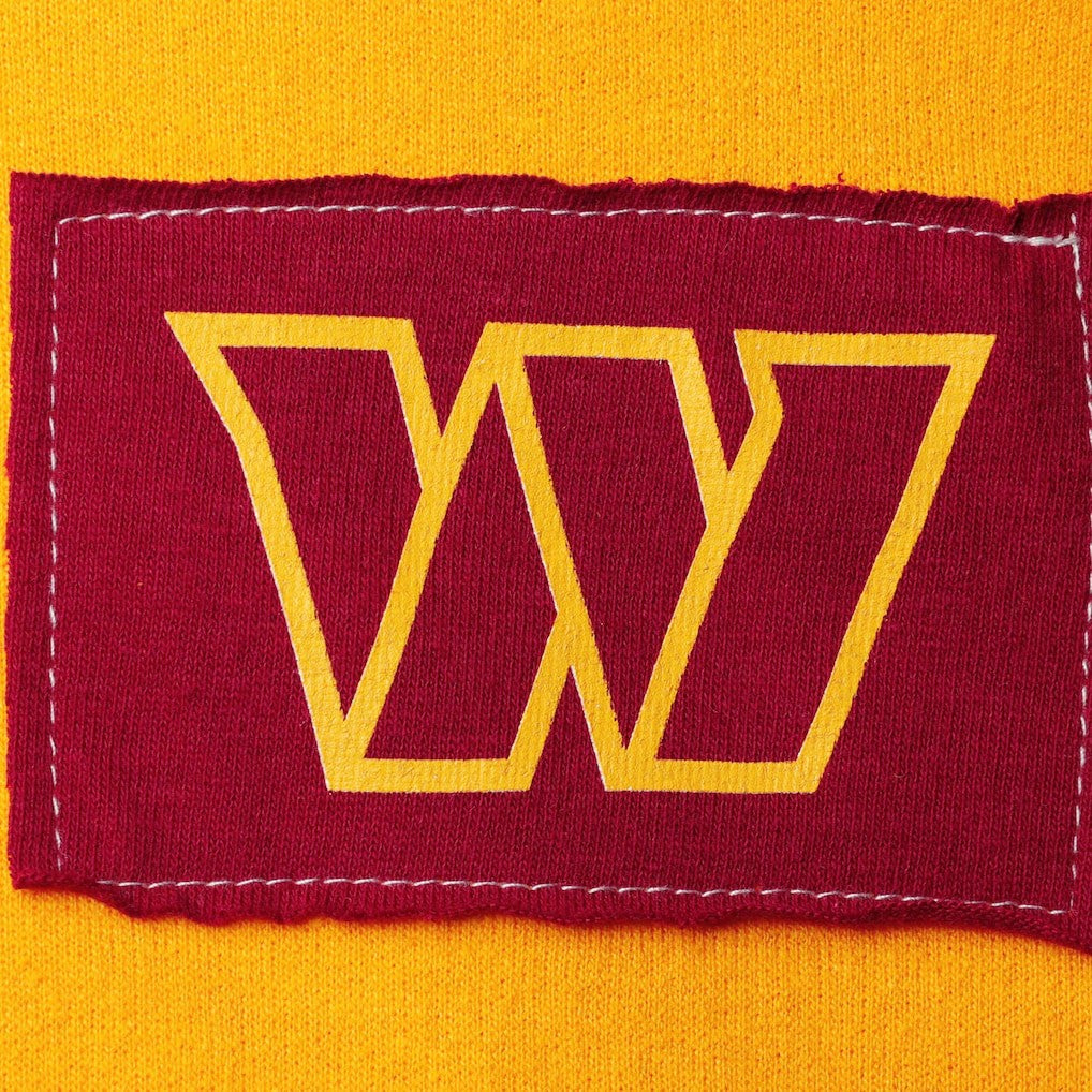 Washington Commanders Refried Apparel Women's Cropped Pullover Hoodie Gold - NFL