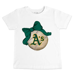 Athletics Tiny Turnip Youth Baseball Bow T-Shirt Near Me