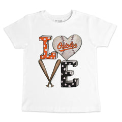 Baltimore Orioles Tiny Turnip Youth Baseball Love T-Shirt Online