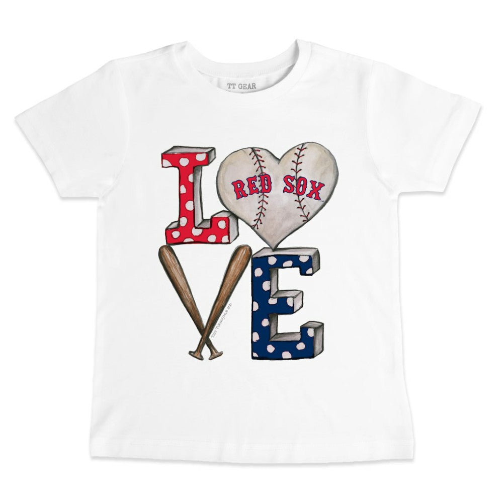 Boston Red Sox Tiny Turnip Youth Baseball Love T-Shirt discount