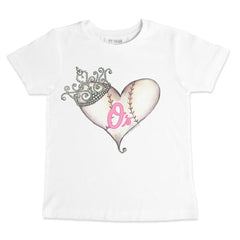 Baltimore Orioles Tiny Turnip Youth Baseball Tiara Heart T-Shirt Lifestyle