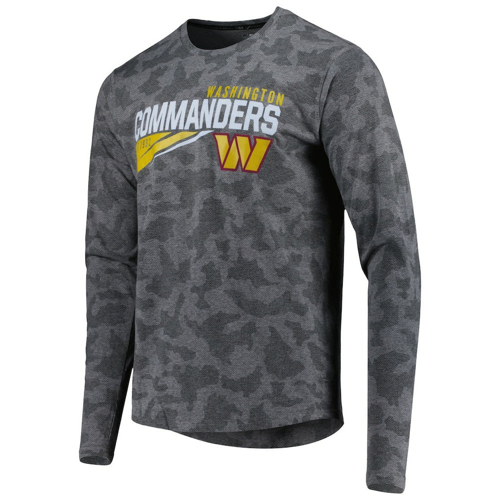 Washington Commanders MSX by Michael Strahan Camo Long Sleeve T-Shirt Black - NFL