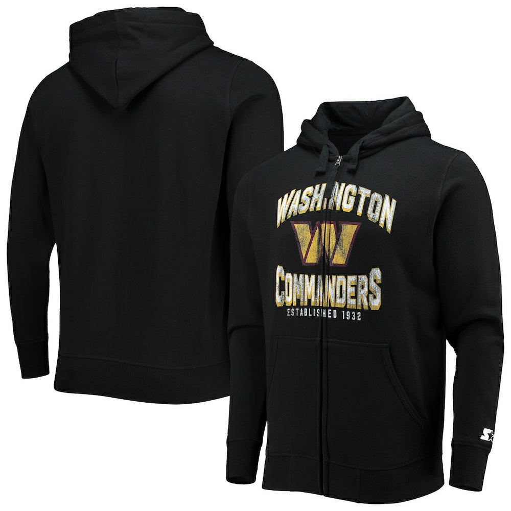 Washington Commanders Starter Post-Season Full-Zip Hoodie Black - NFL