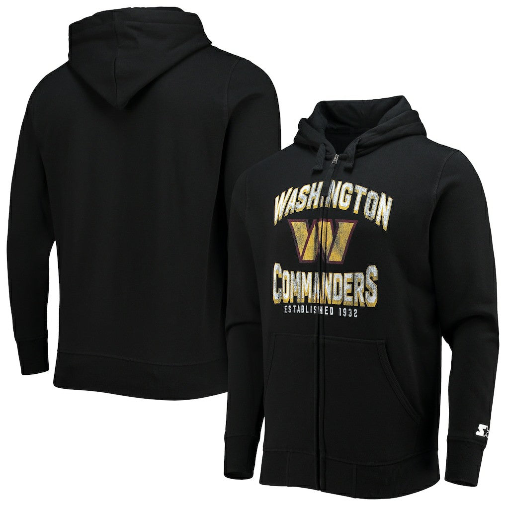 Washington Commanders Starter Post-Season Full-Zip Hoodie Black - NFL