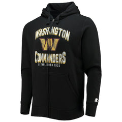 Washington Commanders Starter Post-Season Full-Zip Hoodie Black - NFL