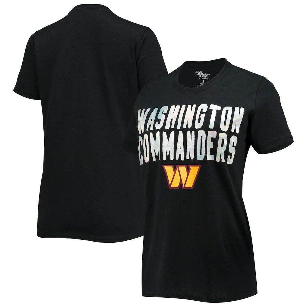 Washington Commanders G-III 4Her by Carl Banks Women's Endzone T-Shirt Black - NFL