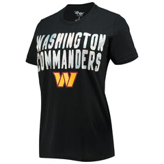 Washington Commanders G-III 4Her by Carl Banks Women's Endzone T-Shirt Black - NFL