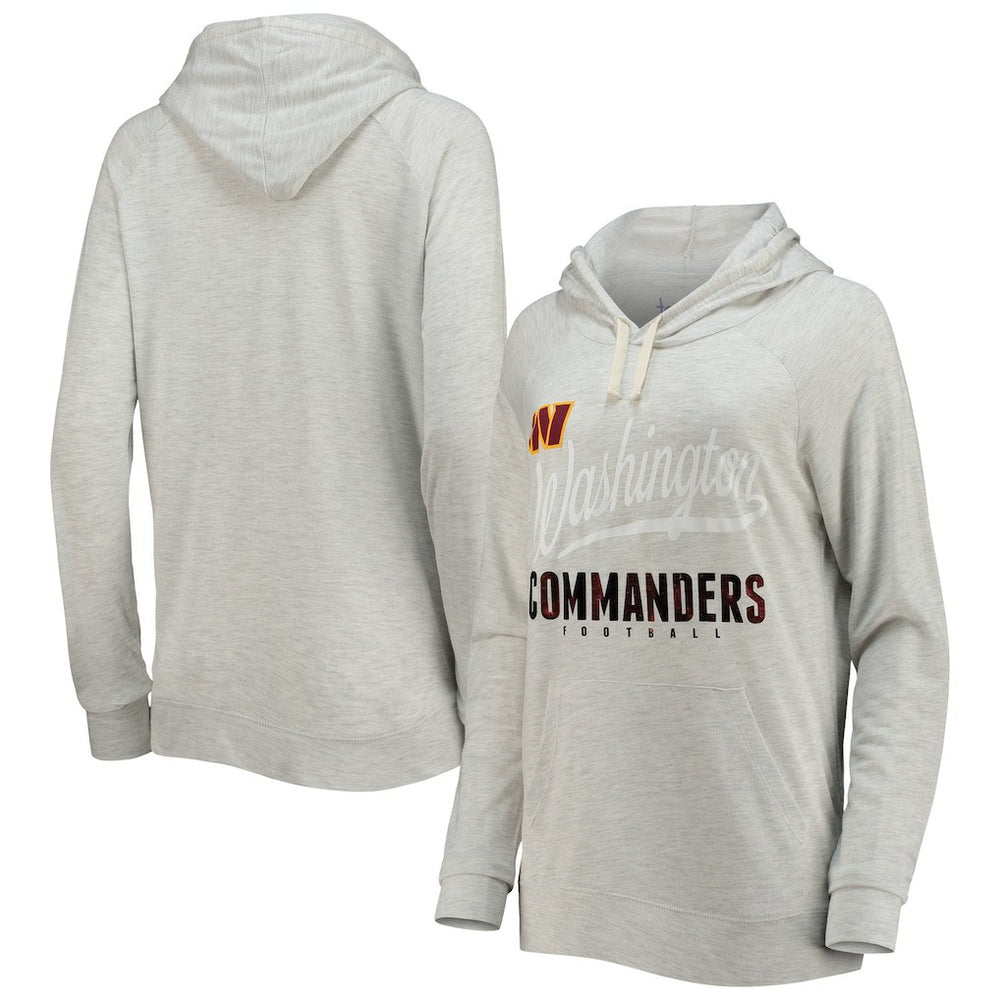 Washington Commanders Touch Women's Pre-Game Raglan Pullover Hoodie Oatmeal - NFL