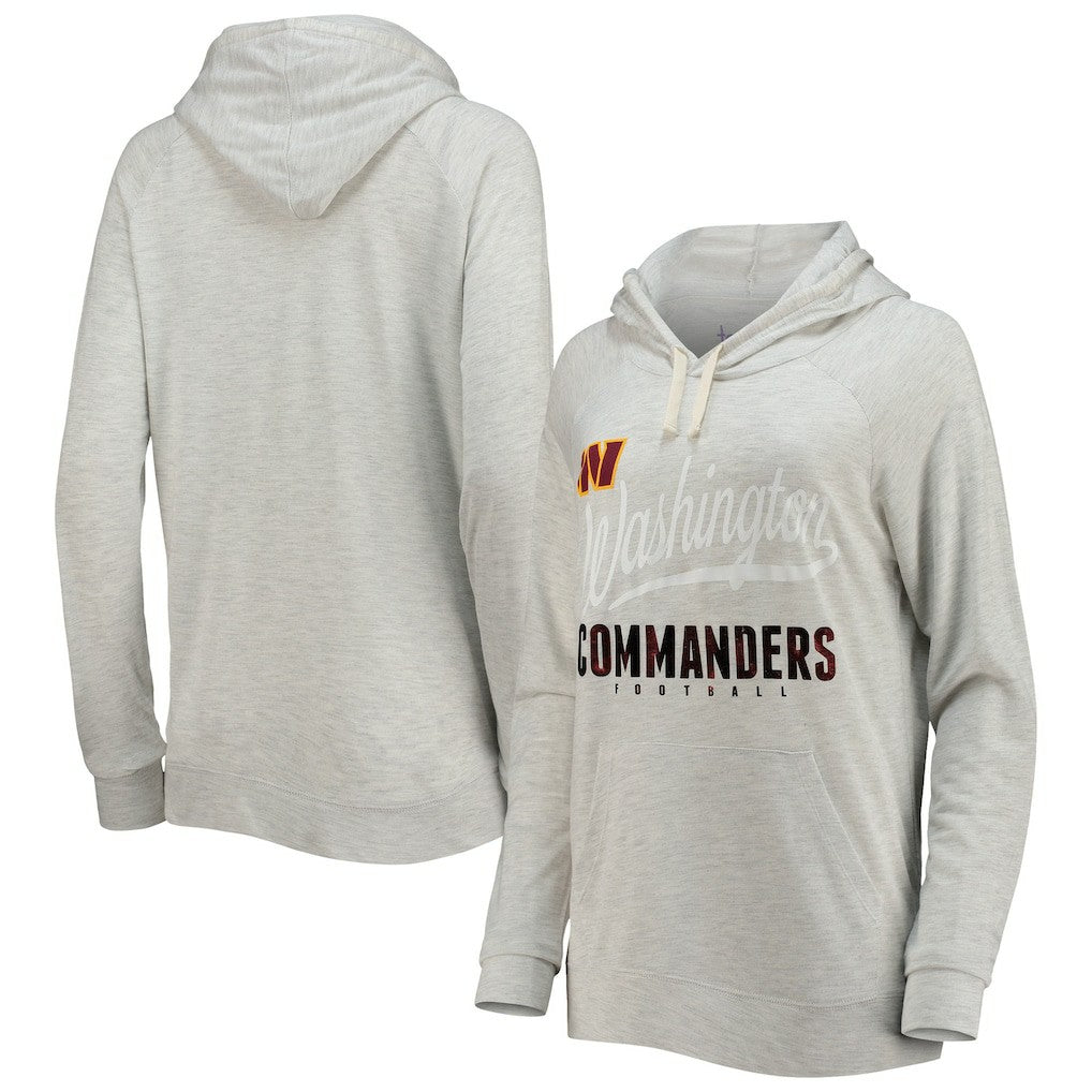 Washington Commanders Touch Women's Pre-Game Raglan Pullover Hoodie Oatmeal - NFL