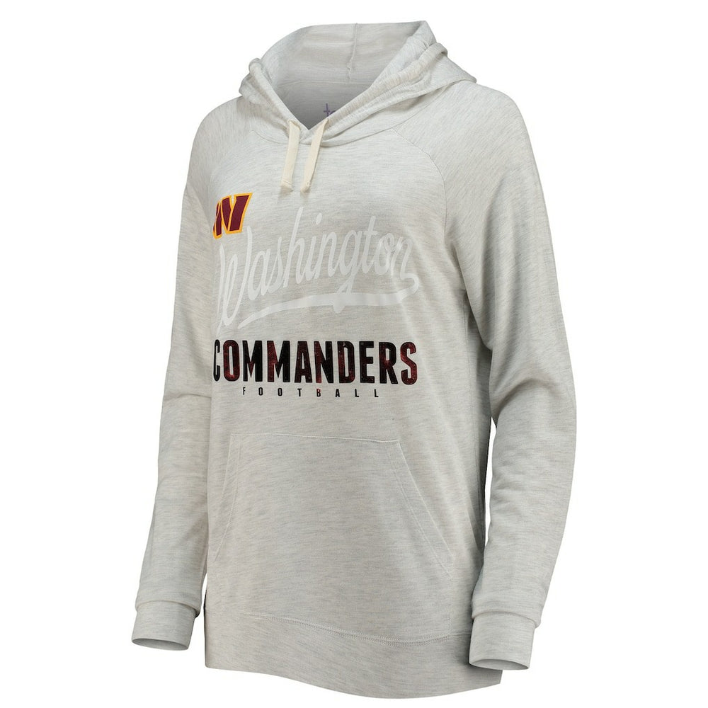 Washington Commanders Touch Women's Pre-Game Raglan Pullover Hoodie Oatmeal - NFL