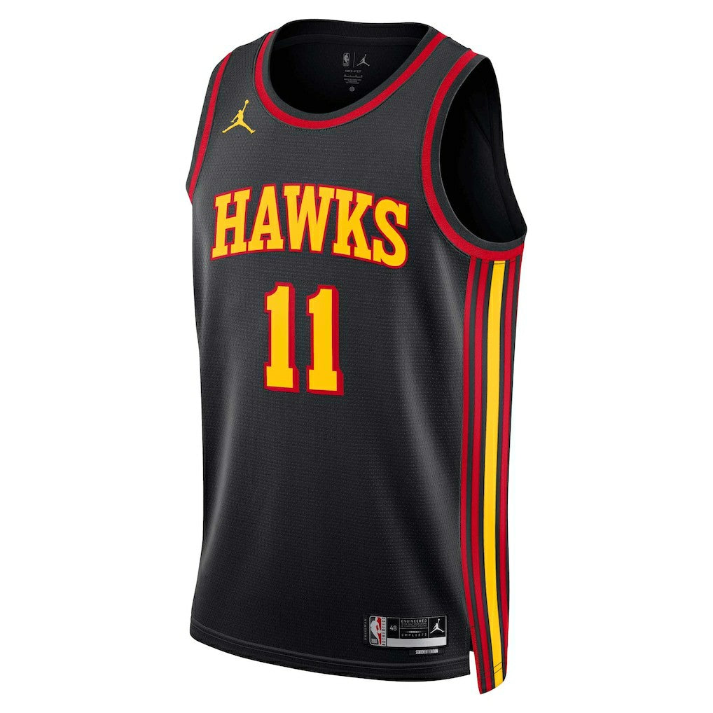 NBA - Trae Young Atlanta Hawks Jordan Brand Unisex Swingman Jersey - Statement Edition - Black
